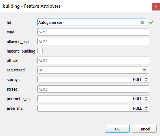 default menu