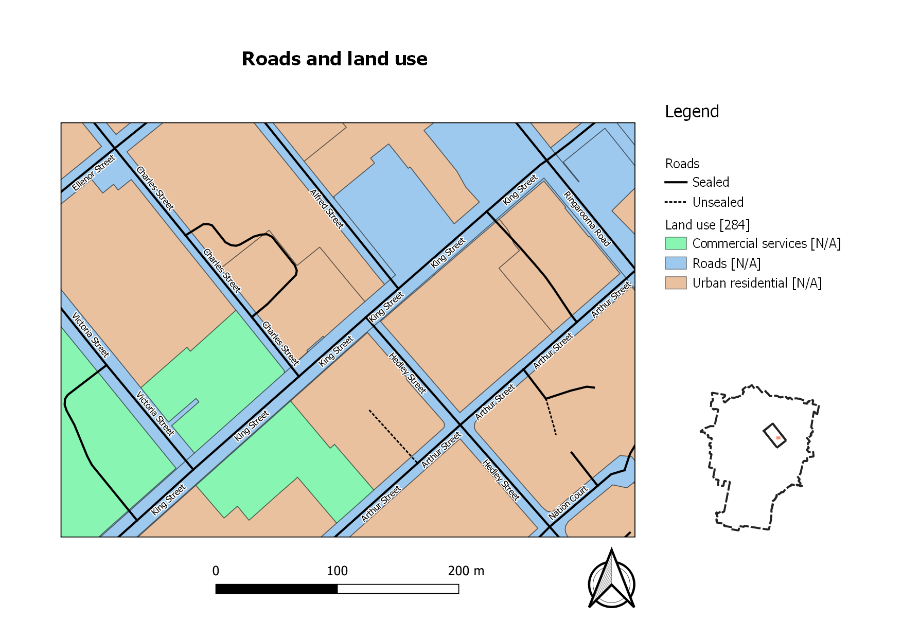 map layout